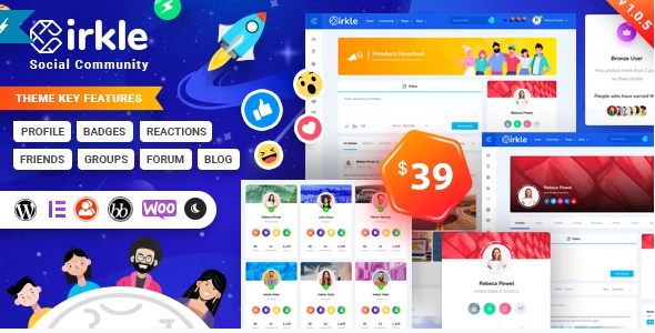 Cirkle – Social Networking WordPress Theme 1.1.3 - GPLPlus