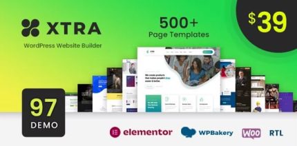 Xtra - WordPress Website Builder + RTL Theme 4.9.14 - By Codevz - GPLPlus
